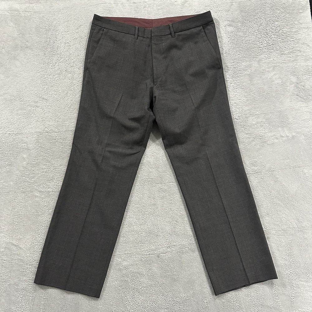 Vintage Hugo Boss Dress Pants Men's 34 R Formal Office Gray